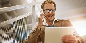 Small business owner at work