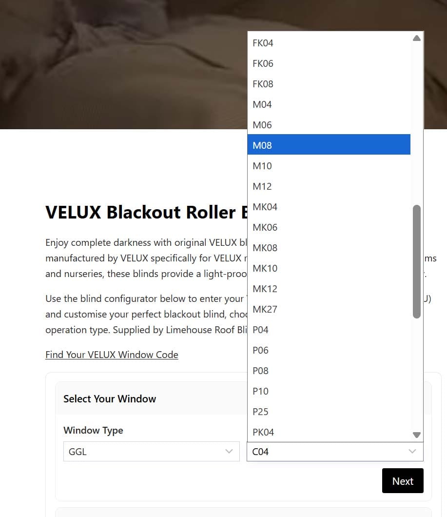 VELUX-select-window-type